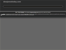 Tablet Screenshot of dowjonestoday.com